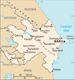 Azerbaigian - Mappa