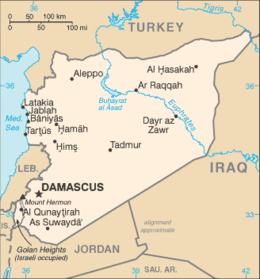 Siria - Mappa