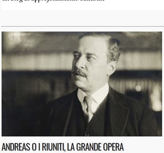 Andreas o I riuniti, la grande opera incompiuta di Hugo Von Hofmannsthal