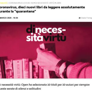 Coronavirus, dieci nuovi libri da leggere durante la “quarantena”